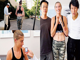 世界共通のBody Language　ランニング中の健康的美女を翻訳機のみでガチナンパ！彼氏無しの欲求不満な金髪女が狂乱するザーメンまみれ3PSEX！　サンプル画像03